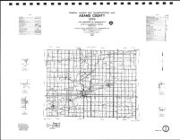 Adams County Highway Map, Adair County 1990